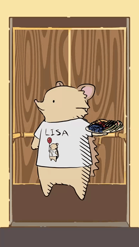 A Cartoon Drawing Of A Hedgehog Wearing A Shirt That Says Lisa GIF