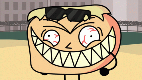 A Cartoon Drawing Of A Hot Dog Wearing Sunglasses And A Headset GIF