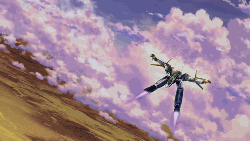 A Cartoon Drawing Of A Jet Flying Through The Air GIF