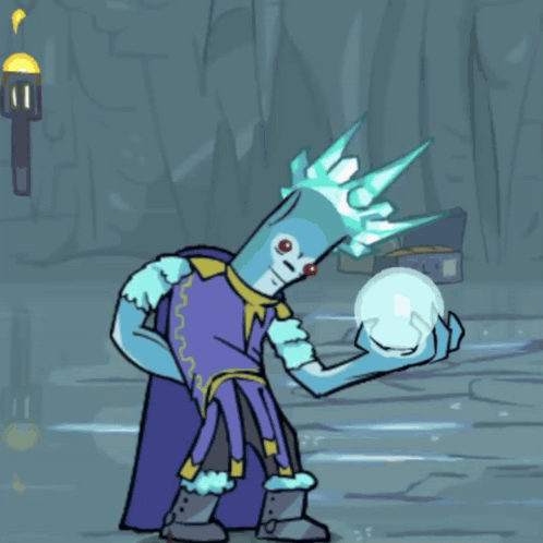 A Cartoon Drawing Of A King With A Crown GIF
