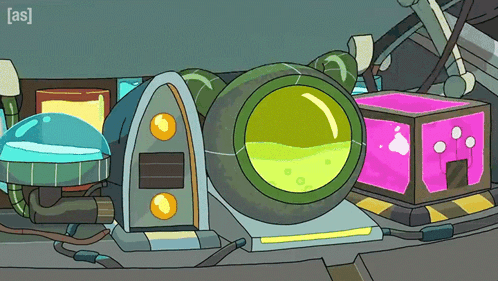 A Cartoon Drawing Of A Machine That Says [ As ] GIF