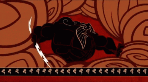 A Cartoon Drawing Of A Man Holding A Lightning Bolt In His Hand GIF