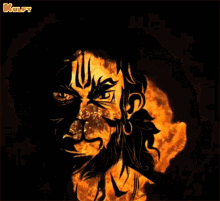 A Cartoon Drawing Of A Man With A Beard And A Crown GIF