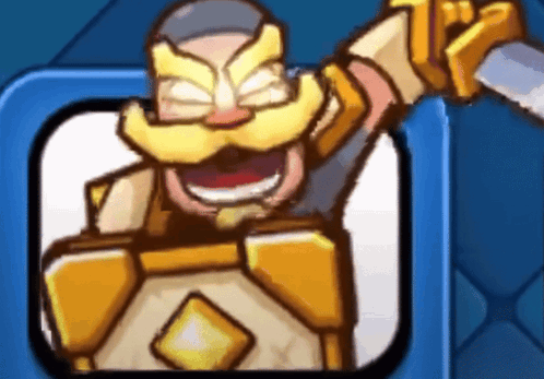 A Cartoon Drawing Of A Man With A Beard And A Shield GIF