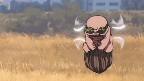 A Cartoon Drawing Of A Man With A Beard Holding A Feather GIF