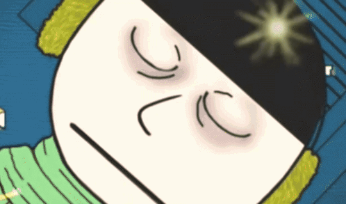 A Cartoon Drawing Of A Man With A Black Hat GIF
