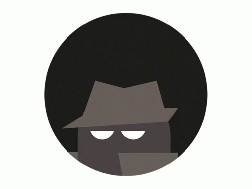 A Cartoon Drawing Of A Man With A Hat And Trench Coat GIF