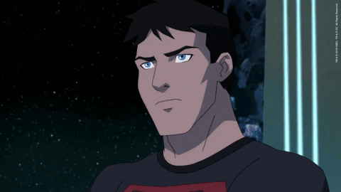 A Cartoon Drawing Of A Man With Blue Eyes GIF