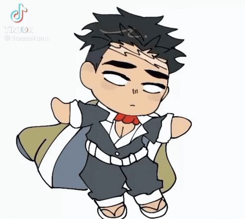 A Cartoon Drawing Of A Man With His Eyes Closed And A Red Bow Tie . GIF