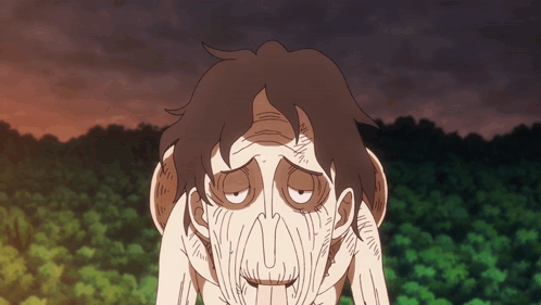 A Cartoon Drawing Of A Man With His Eyes Closed And His Mouth Open GIF