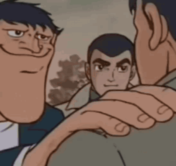 A Cartoon Drawing Of A Man With His Mouth Open GIF