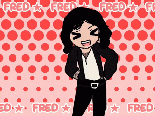 A Cartoon Drawing Of A Man With The Name Fred Written On The Bottom GIF
