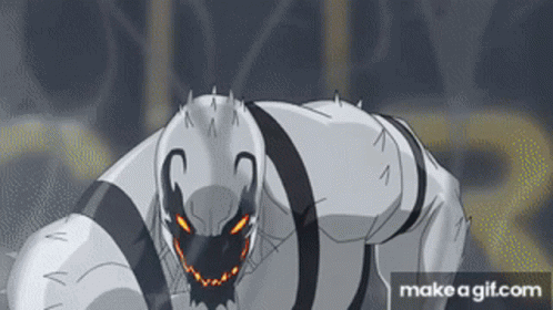 A Cartoon Drawing Of A Monster With A Make A Gif.com Link GIF