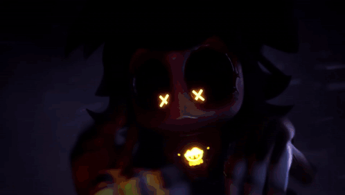 A Cartoon Drawing Of A Monster With Big Eyes And A Smile GIF