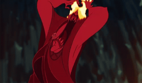 A Cartoon Drawing Of A Monster With Flames Coming Out Of His Face GIF