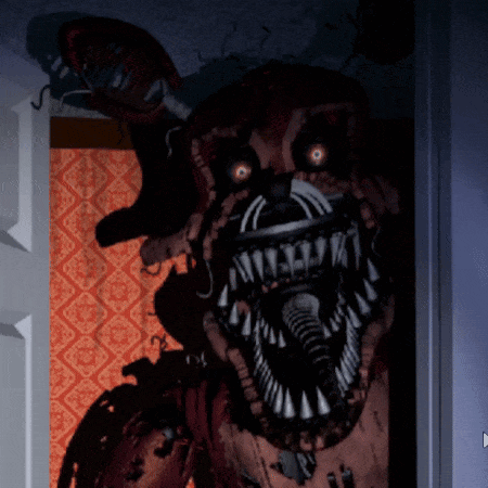 a cartoon drawing of a monster with the word nightmare on it