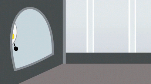 A Cartoon Drawing Of A Palette With A Face And Arms And Legs GIF