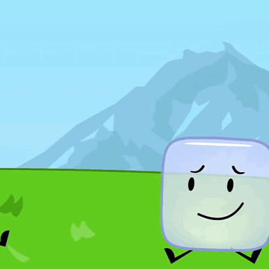 A Cartoon Drawing Of A Pencil And A Cube GIF