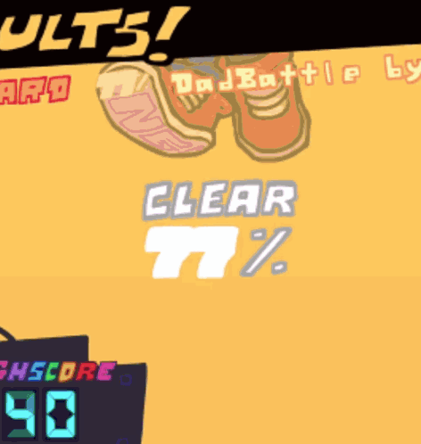 A Cartoon Drawing Of A Person 'S Feet Says Clear 77 % GIF