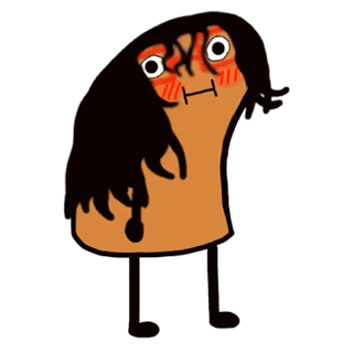 A Cartoon Drawing Of A Person Standing Next To A Gingerbread House With The Letter H On It GIF