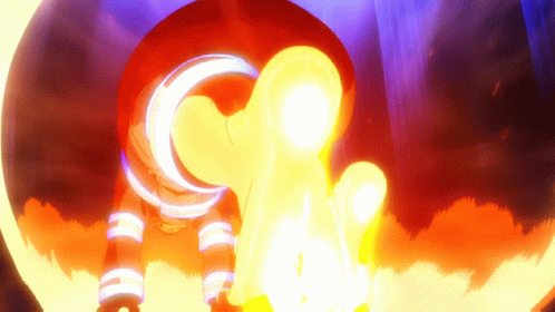 A Cartoon Drawing Of A Person Surrounded By Flames And Smoke GIF