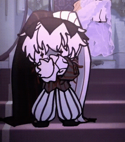 A Cartoon Drawing Of A Person With A Cape On GIF