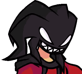 a cartoon drawing of a person with a hood on