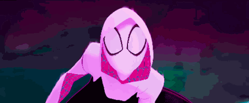 A Cartoon Drawing Of A Person With A Purple Background GIF