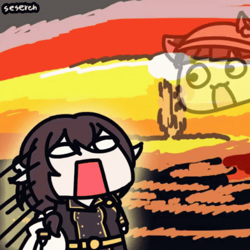 A Cartoon Drawing Of A Person With The Word Seserch On The Bottom GIF