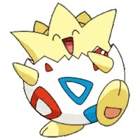 a cartoon drawing of a pokemon egg with a star on top
