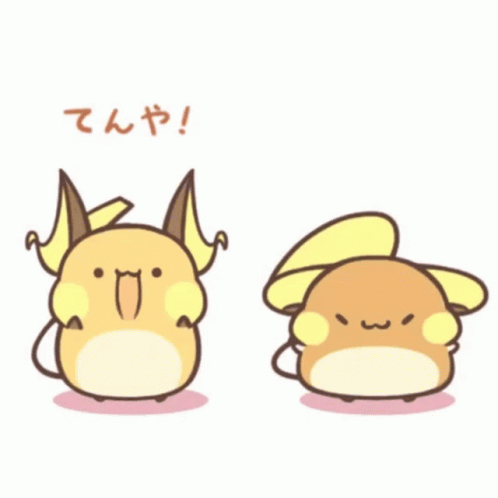Rabbit With Lightning Bolt Back GIF