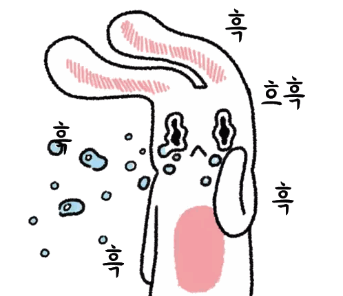a cartoon drawing of a rabbit with chinese writing on it