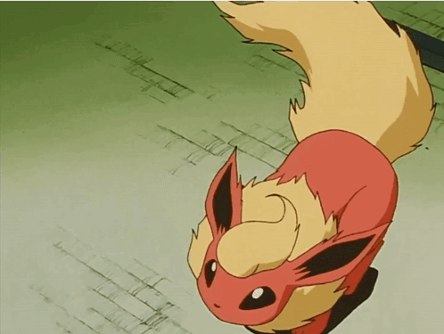 A Cartoon Drawing Of A Red Fox With A Long Tail GIF