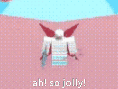 A Cartoon Drawing Of A Red Star With The Words Ah So Jolly Below It GIF