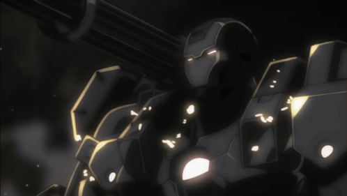 a cartoon drawing of a robot with the number 7 in the background