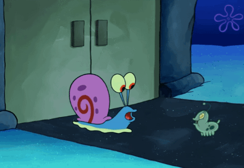 A Cartoon Drawing Of A Snail With A S On Its Shell GIF