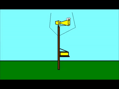 A Cartoon Drawing Of A Telephone Pole With A Yellow Box On It . GIF