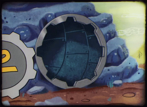 A Cartoon Drawing Of A Vault Door With The Number 2 On It GIF