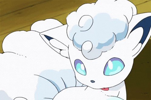 White Cat With Blue Eyes And Red Tongue GIF