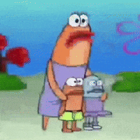 A Cartoon Drawing Of A Woman Holding A Child And A Robot GIF