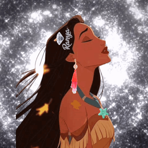 A Cartoon Drawing Of A Woman With The Name Tanya On Her Head GIF