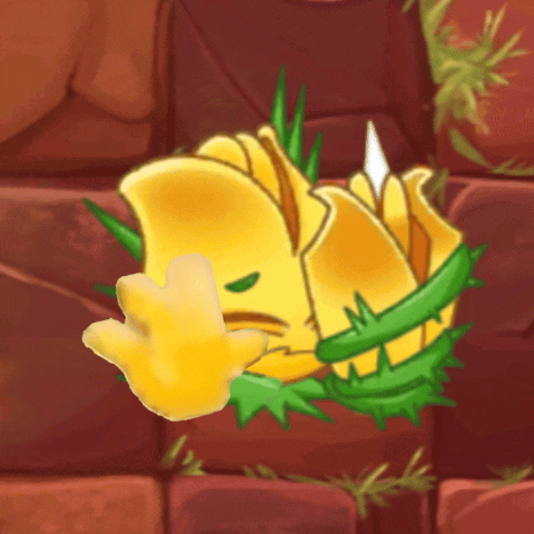 A Cartoon Drawing Of A Yellow Flower With Thorns GIF