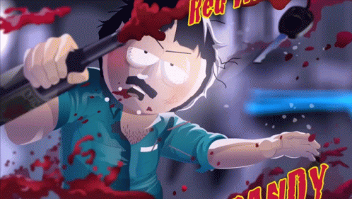 A Cartoon Drawing Of Randy South Park Character GIF