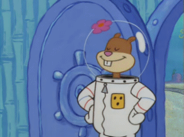 Cartoon SpongeBob Flexing Arm GIF
