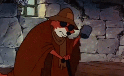 A Cartoon Fox Is Wearing Sunglasses And A Hat GIF