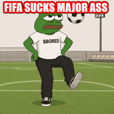 A Cartoon Frog With A Shirt That Says $ Bored GIF