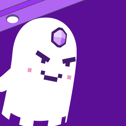 Cartoon Ghost Holding Money GIF