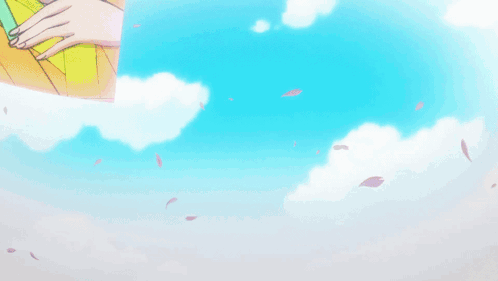 A Cartoon Girl With Green Hair And A Flower In Her Hair GIF