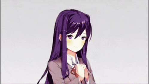 A Cartoon Girl With Purple Hair Is Smiling And Says `` It 'S Free Real Estate '' . GIF