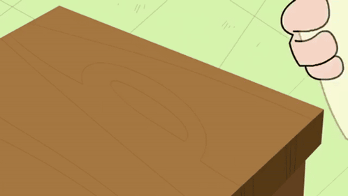 A Cartoon Hand Is Holding A Piece Of Paper That Has The Letter F On It GIF